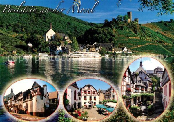 Beilstein Mosel Marktplatz Klostertreppe Stadtansicht