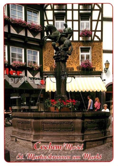 Cochem Mosel St. Martinsbrunnen am Markt