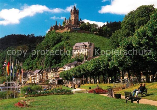 Cochem Mosel Moselpromenade Reichsburg