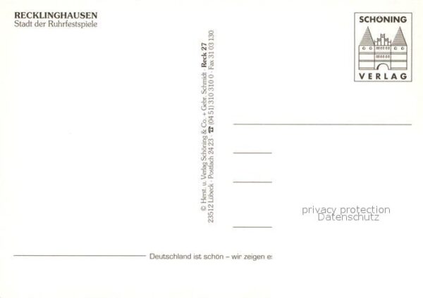 Recklinghausen Westfalen Ruhrfestspielhaus Kunibertstrasse Ratha – Bild 2