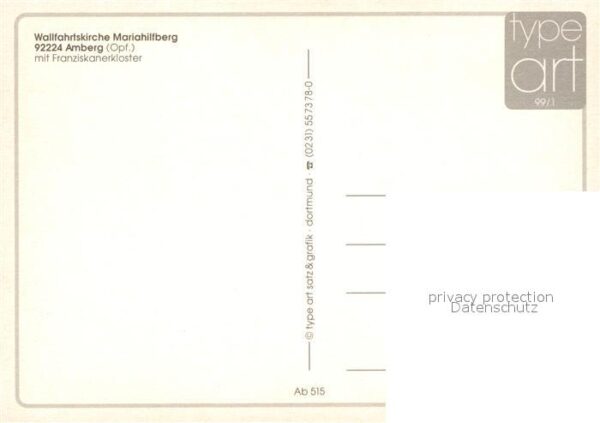Amberg Oberpfalz Wallfahrtskirche Mariahilfberg Franzisk – Bild 2