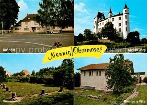 Nennig Bahnhof Schloss Berg Säulenreste Römisc