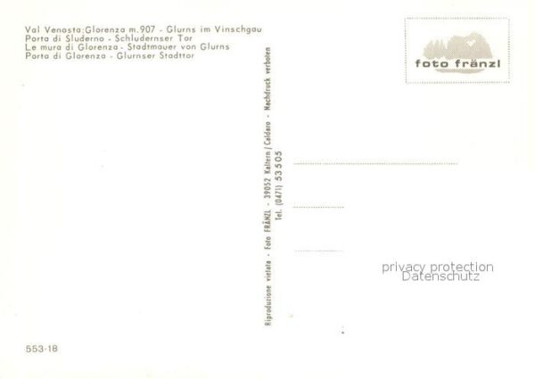 Glurns Glorenza Val Venosta Porta di Sluderno – Bild 2