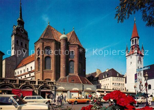 Muenchen Viktualienmarkt Alter Peter Altes Ratha