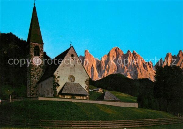 Val di Funes Dolomiti Chiesa S. Maddalena Odle Villnösser Tal