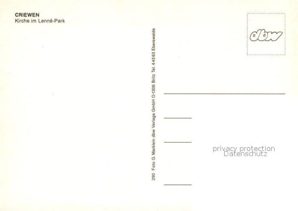 Criewen Kirche Lenne-Park – Bild 2