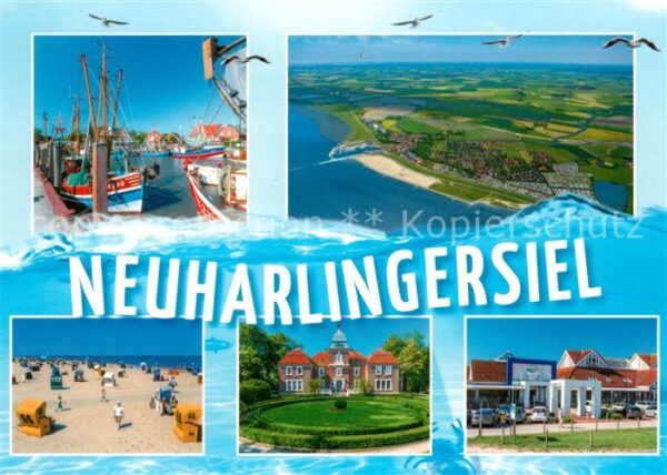 Neuharlingersiel Fliegeraufnahme Strand