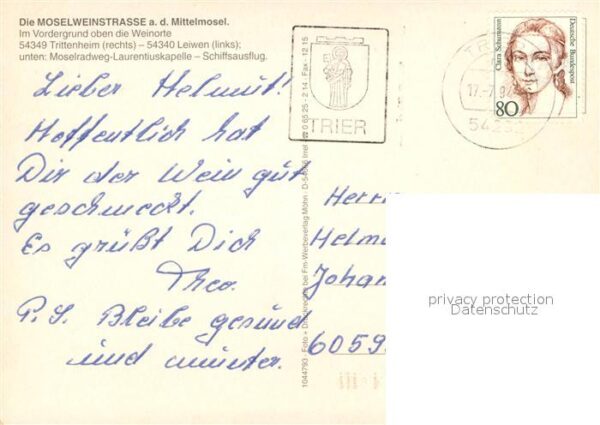 Trittenheim Mosel Leiwen Moselradweg Laurentiuskapelle – Bild 2