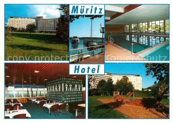 Waren Mueritz Müritz-Hotel Schwimmbad Panorama-Cafe A