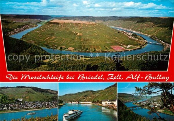 Briedel Panorama Moselschleife Dampfer Weinberg