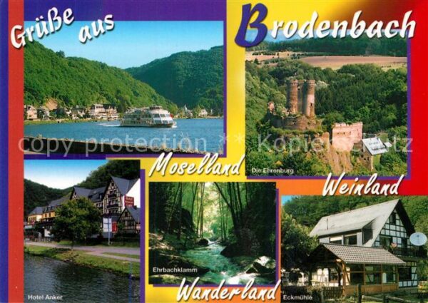 Brodenbach Ausflugsdampfer Mosel Ehrenburg Hotel A
