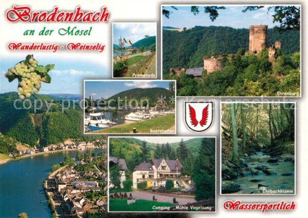 Brodenbach Landschaftspanorama Moseltal Promenade