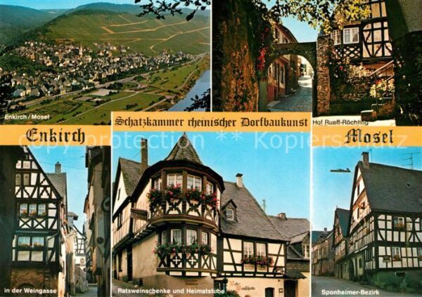 Enkirch Mosel Panorama Moseltal Weinberge Hof Rueff R