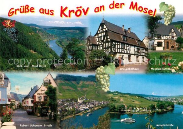 Kroev Mosel Panorama Blick vom Mont Royal Dreigiebe
