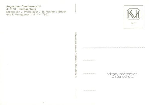 Herzogenburg Augustiner Chorherrenstift 18. Jhdt. Ba – Bild 2