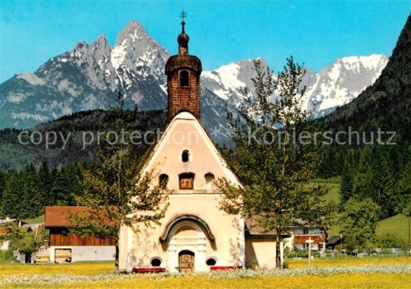 Bad Haering Tirol Antoniuskapelle mit Wildem Kaiser Kaise