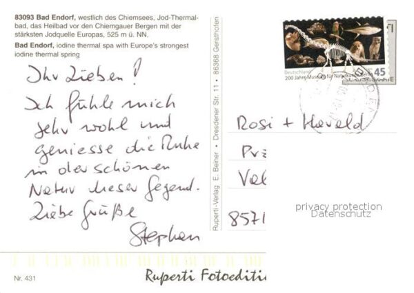 Bad Endorf Heilbad am Chiemsee Fliegeraufnahme Fre – Bild 2