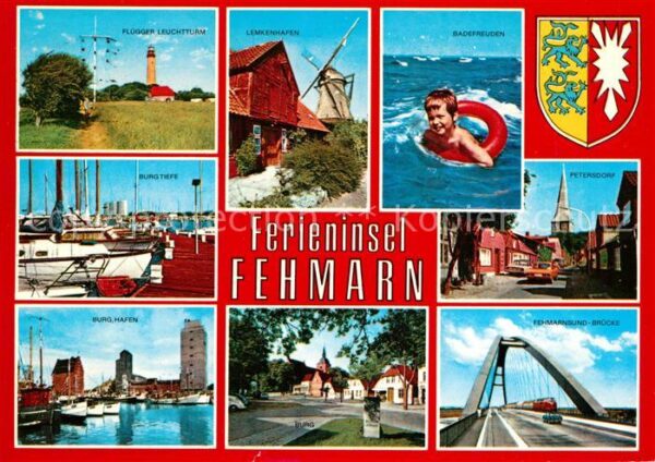 Insel Fehmarn Flügger Leuchtturm Lemkenhafen Mühle Bu