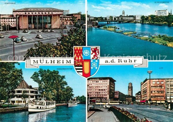 Muelheim Ruhr Stadthalle Schlossbrücke Wasserbahnhof