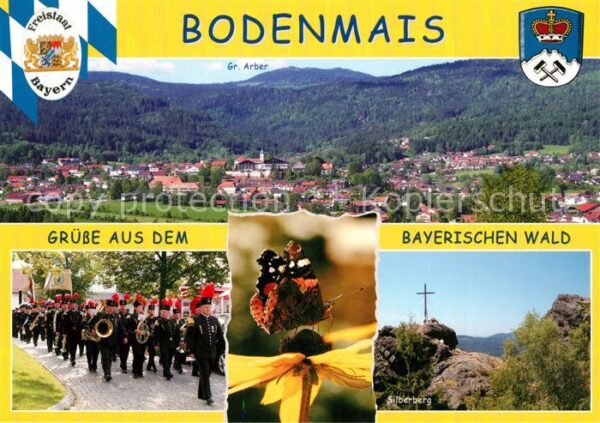 Bodenmais Stadtpanorama Grosser Arber Bayerischer