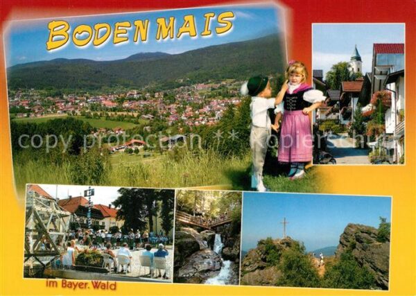 Bodenmais Stadtpanorama Gipfelkreuz Silberberg Ba