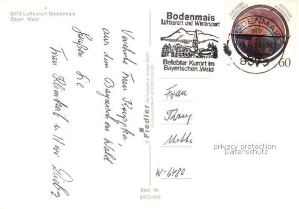 Bodenmais Stadtpanorama Grosser Arber Bayerischer – Bild 2