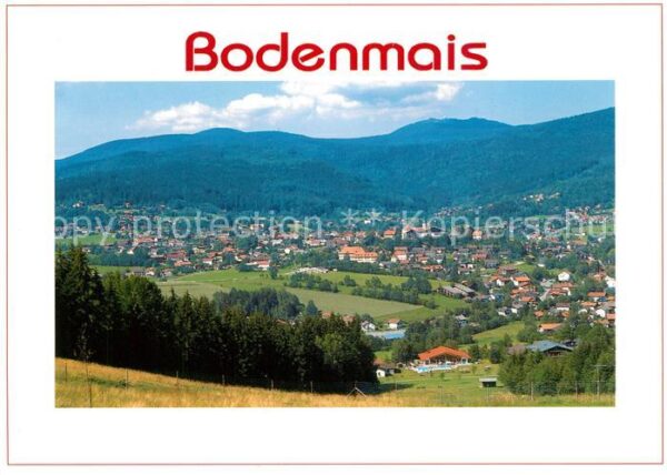 Bodenmais Panorama Luftkurort am Arber Bayerische