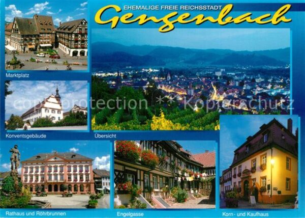 Gengenbach Marktplatz Konventsgebäude Rathaus Röhr