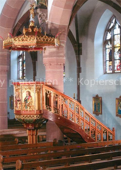 Nordrach Kanzel Pfarrkirche St Ulrich Kirchenfen