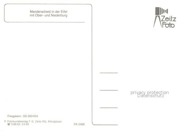 Manderscheid Eifel Oberburg Niederburg Fliegeraufnahme – Bild 2