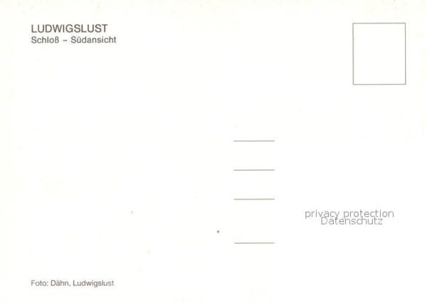 Ludwigslust Schloss Südansicht – Bild 2