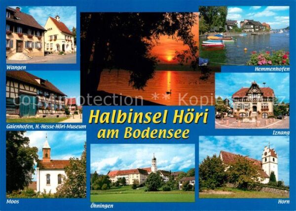 Halbinsel Hoeri Sonnenuntergang am Bodensee umliegende