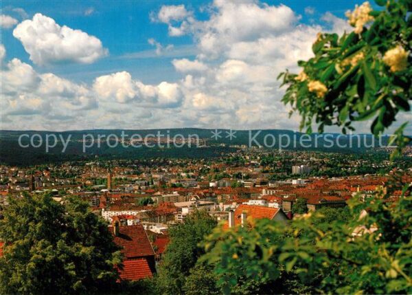 Pforzheim Panorama Blick vom Wartberg Goldstadt S