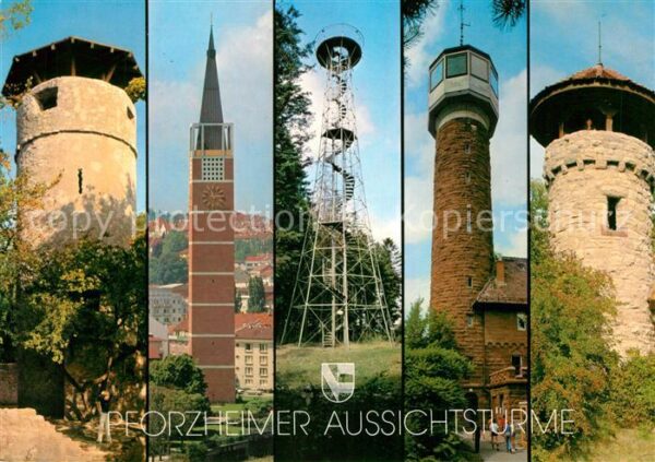 Pforzheim Aussichtstürme Wartbergturm Stadtkirche