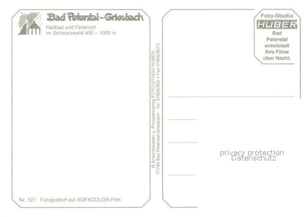 Bad Peterstal-Griesbach Innenstadt Nachtaufnahme Landschaftspan – Bild 2