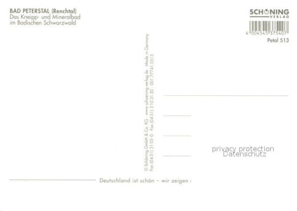 Bad Peterstal-Griesbach Teilansichten Kneippbad Mineralbad Feri – Bild 2