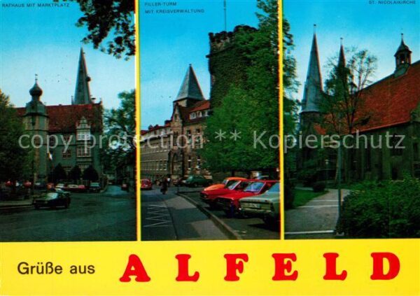 Alfeld Leine Rathaus Marktplatz Fillerturm Kreisverw