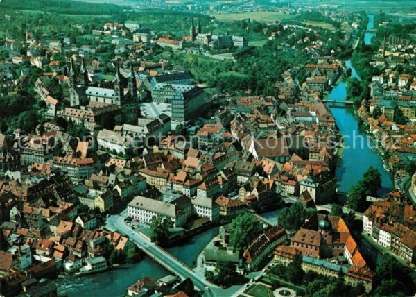 Bamberg Blick auf Regnitz Altes Rathaus Kaiserd