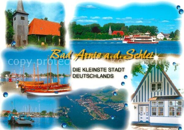 Bad Arnis Schlei Kirche Hafen Segelboote Fähre Dampfer F