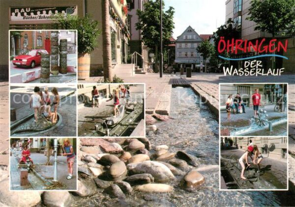 Oehringen Hohenlohe Wasserlauf Bahnhofstrasse