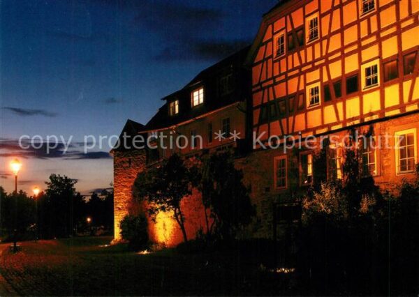 Oehringen Hohenlohe Abend an der Stadtmauer beim Kräutergar