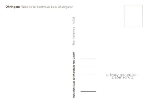 Oehringen Hohenlohe Abend an der Stadtmauer beim Kräutergar – Bild 2