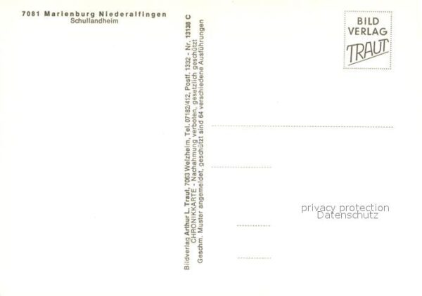 Niederalfingen Blick zur Burg Schullandheim Chronik Wa – Bild 2