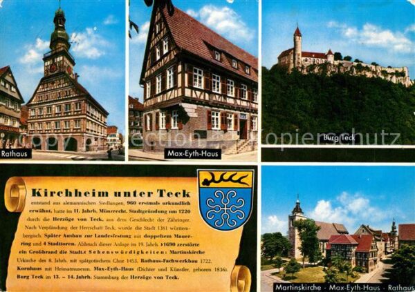 Kirchheim Teck Rathaus Max Eyth Haus Fachwerkhaus Burg