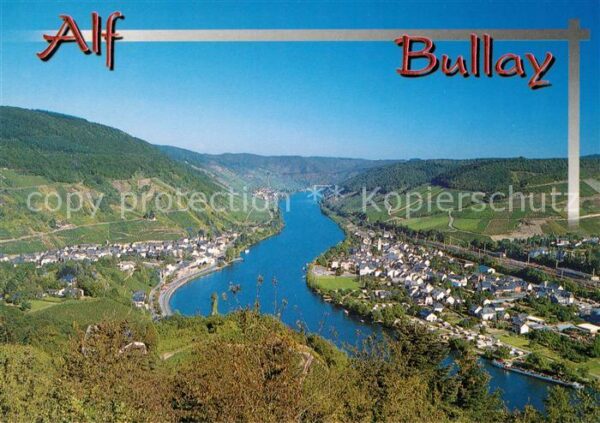 Alf Mosel Panorama Moseltal Weinberge