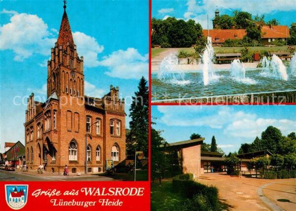 Walsrode Lueneburger Heide Rathaus Wasserspiele Gaststätte
