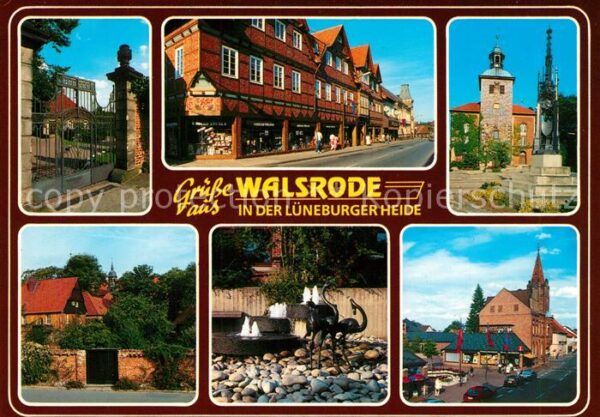 Walsrode Lueneburger Heide Schmiedeeisernes Tor Strassenpartie Bru