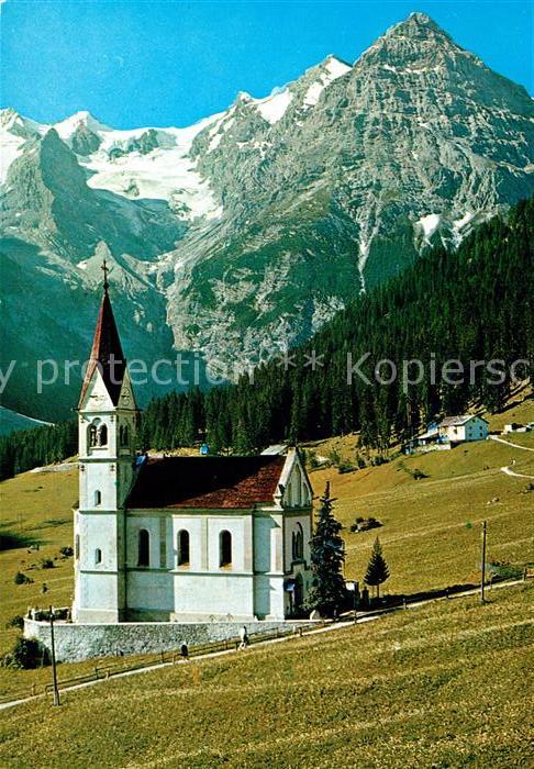 Trafoi Suedtirol Kirche Ortler Gletscher