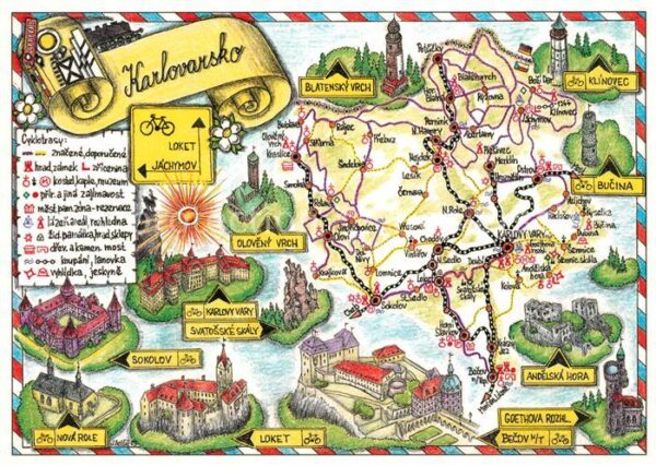 Karlovy Vary und Umgebung mit Sehenswürdigkeiten Lan