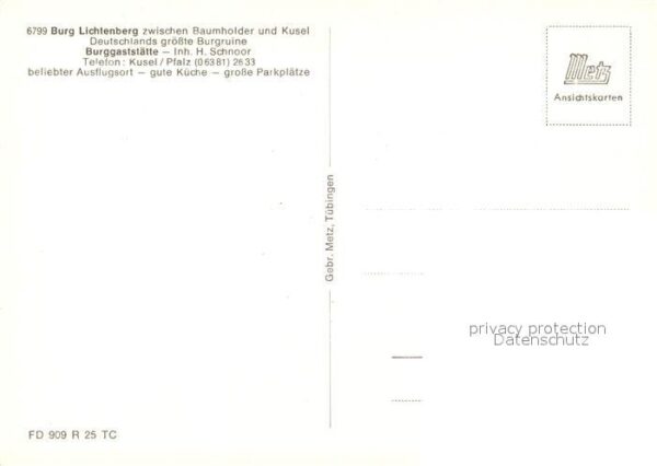 Kusel Burg Lichtenberg Deutschlands grösste B – Bild 2
